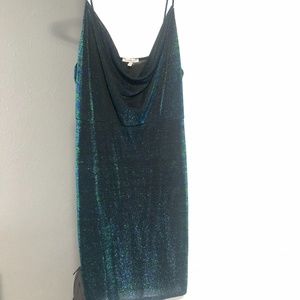 Charlotte Russe 2000s y2k shimmer slip dress